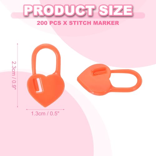 200pcs Stitch Markers for Crocheting (10 Count)