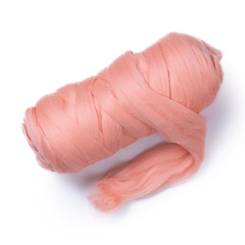 Colored Natural Wool roving (8 Ounce)