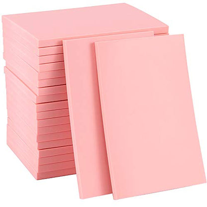 20 Count 4 x 6 Inch Pink Soft Rubber Carving Blocks