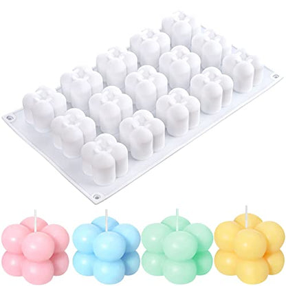 3D Bubble Candle Molds (15 Count)
