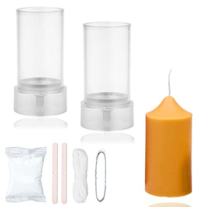 2PCS Pillar Candle Mold