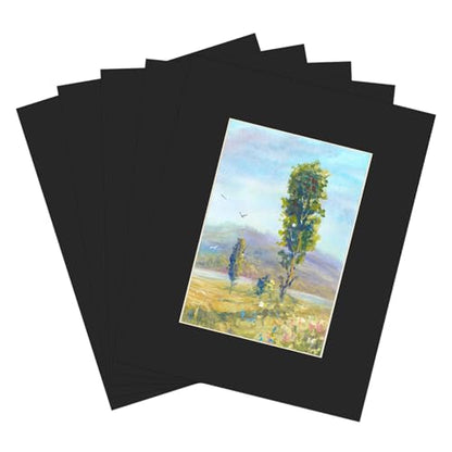 8x10 Black Picture Mats with Core Bevel Cut Frame Mattes for 5x7 Pictures