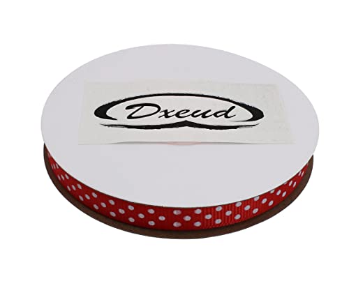 Polka Dot Grosgrain Ribbon 25 Yard Each Roll 100% Polyester (75 Foot)