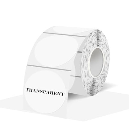Round Transparent Thermal Label Stickers