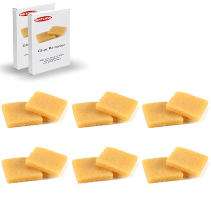 12 Pcs Glue and Residue Eraser Rubber Cement Cleaner for Removing Adhesive and Residues from Paper Plastic and More