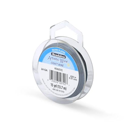24 Gauge Silver Plated Tarnish Resistant Colored Copper Craft Wire