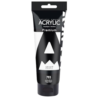 Lamp Black Acrylic Paint (4 Fl Oz)