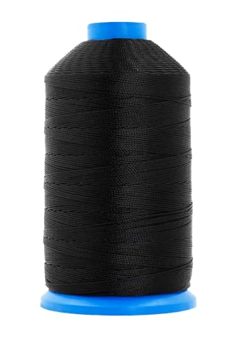 Size 277 840D T270 Black White Bonded Nylon Thread (9597.76 Foot)