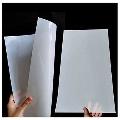 10 Pack 7.5 Mil Blank Stencil Sheets 12 x 24 inch Mylar Sheet Milky Translucent PET Blank Stencil Making Sheet Blank Mylar Templates for DIY Art Craft (10 Count)