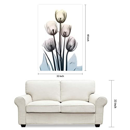 48"x32" Frameless Tempered Glass Wall Art