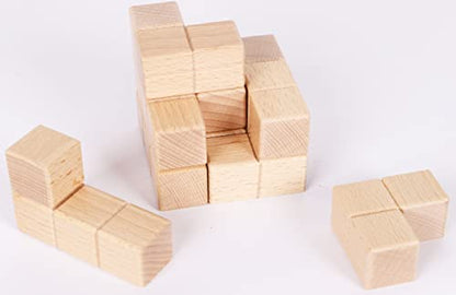 TOWO Large Wooden Soma Cube Puzzle