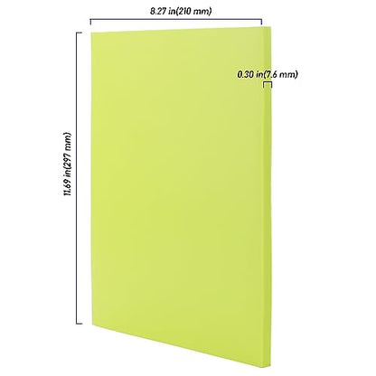 5 PCS Green A4 Rubber Carving Blocks (5 Count)