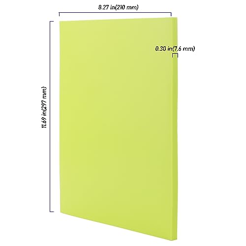 5 PCS Green A4 Rubber Carving Blocks (5 Count)