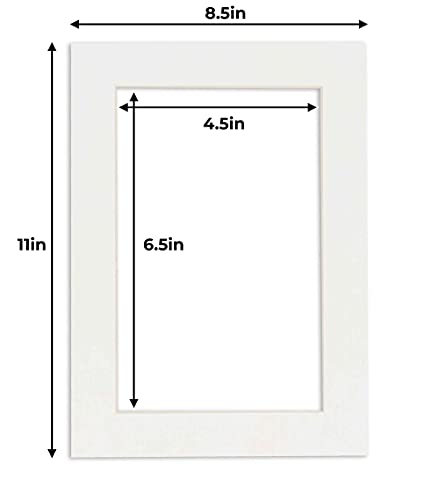 5x7 Mat for 8.5x11 Frame (25 Count)