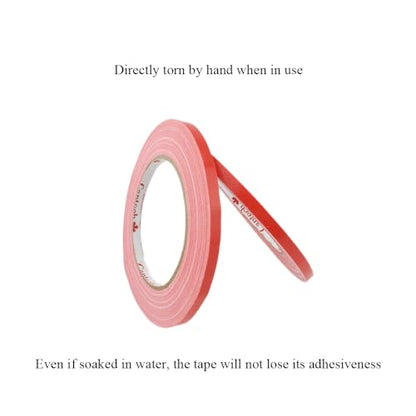 Red 0.25Inch Wide Floral Tape