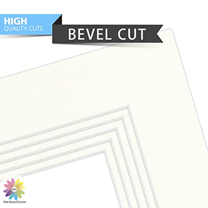 Mat Board Center 10 Pack 8x10 Photo Mats for 5x7 Picture