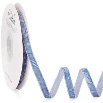 Dusty Blue Velvet Ribbon 3