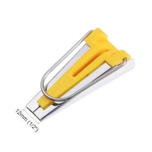 Bias Tape Maker Kit 12mm Single and Double Fold Fabric Bias Binding Maker Sew Tool for Fabric Quilting Sewing Crafting DIY