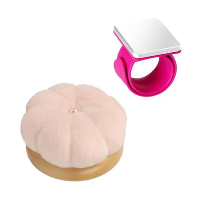 2 PCS Magnetic Pin Cushion Wrist with Pin Cushion for Sewing