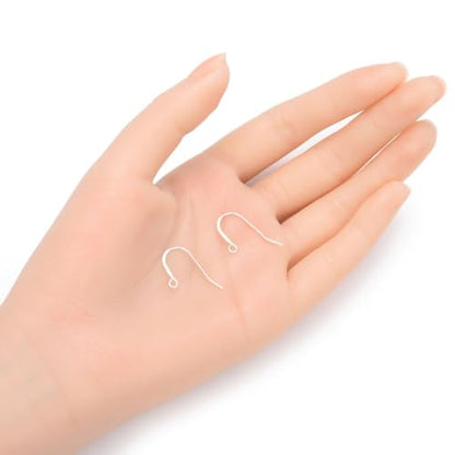 50pcs Adabele Real 925 Sterling Silver Fish Earring Hooks 18mm (50 Count)