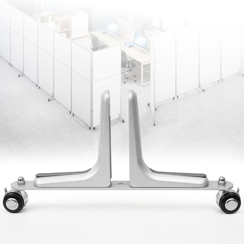 2PCS Room Divider Stabilizer Feet with Stainless Steel Wheels (4 Count)