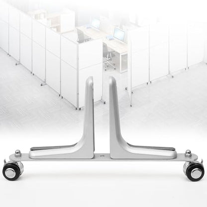 2PCS Room Divider Stabilizer Feet with Stainless Steel Wheels (4 Count)