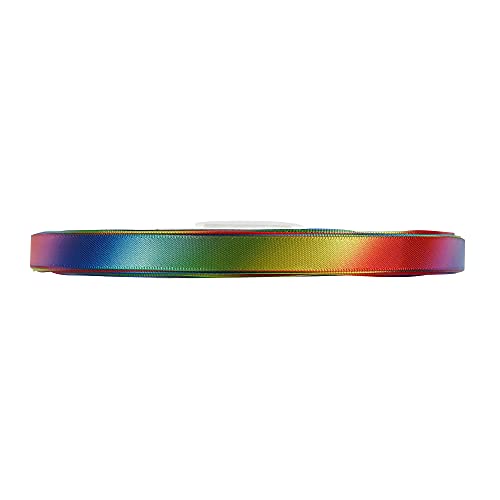 Rainbow Ribbon Rainbow Thin Satin Ribbon 3 (150 Foot)
