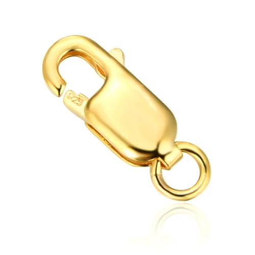 2pcs Adabele Real Gold Plated Sterling Silver 12mm Lobster Clasps (2 Count)