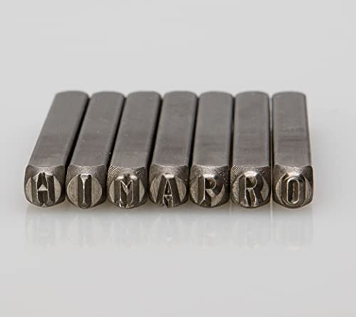 Letter and Number Stamp Set 36pcs 40Cr Alloy Steel Metal Stamp Number & Letter Punch Set in a Wooden case
