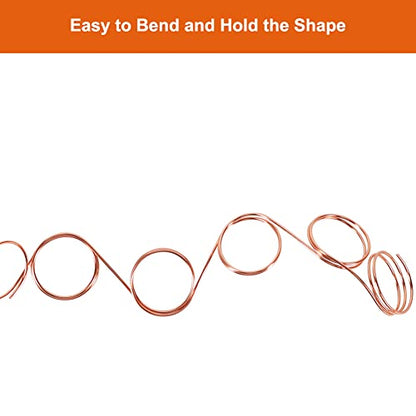 164ft 15 Gauge 1.5mm Aluminum Wire Copper Bendable for Jewelry