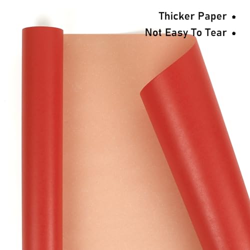 Red Matte Wrapping Paper (46.28 Sq Ft)