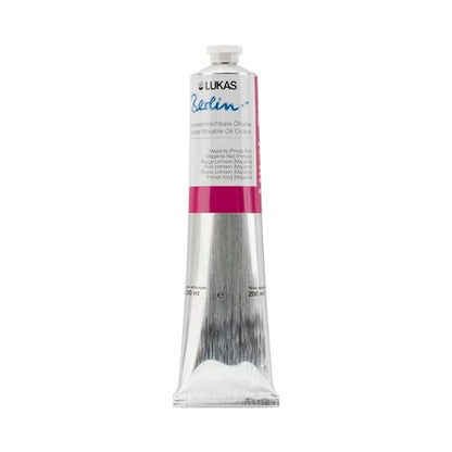 Berlin Pro Artists Water Mixable Oil Paint 200 ml Tube Magenta Red (6.7628 Fl Oz)