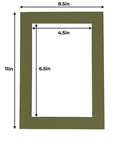 5x7 Mat for 8.5x11 Frame (100 Count)
