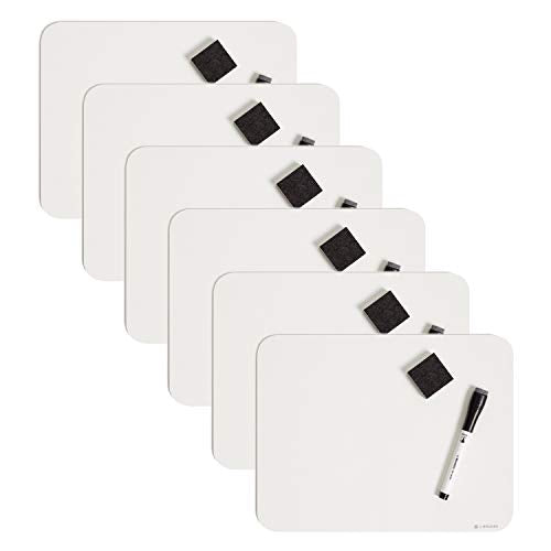 Mini Dry Erase Board for School (6 Count)
