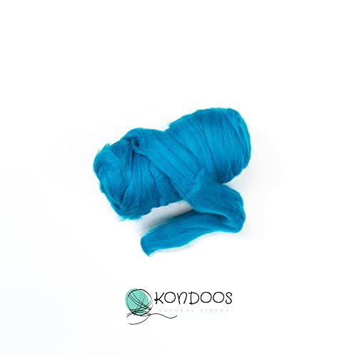 Colored Natural Wool roving