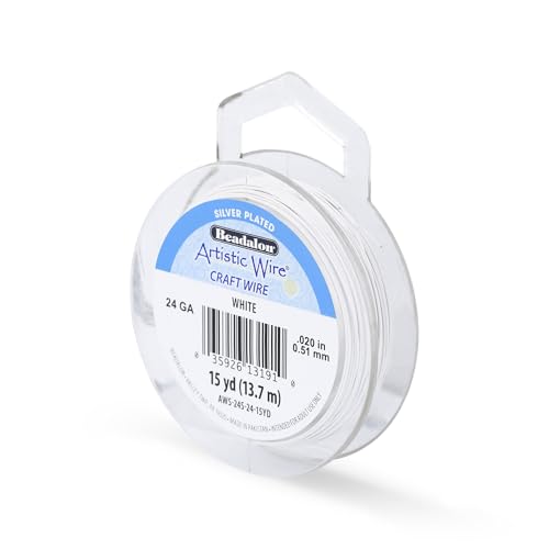 24 Gauge Silver Plated Tarnish Resistant Colored Copper Craft Wire