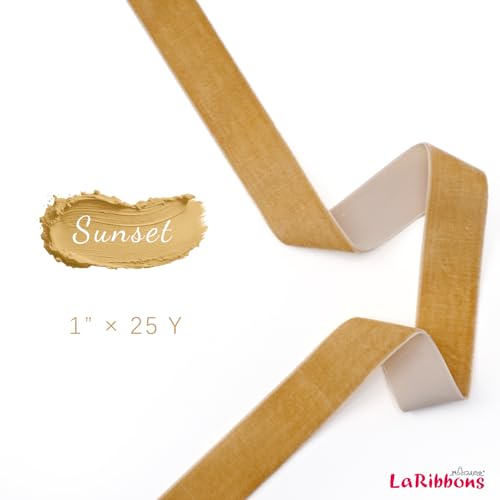 Khaki Velvet Ribbon
