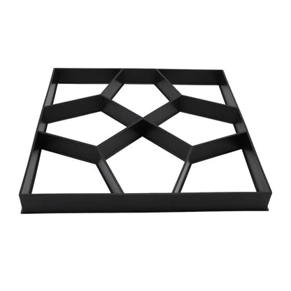 Walk Maker 15.7 Inch ABS Reusable Pavement Concrete Maker Stepping Stone Paver Kit for Lawn Garden Patio Backyard Walkways DIY Outdoor Projects Versatile Stone for Elegant Pa