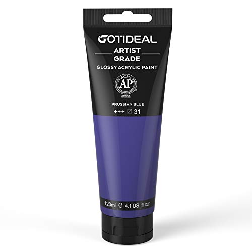 Acrylic Paint Prussian Blue Tubes (4.1 Fl Oz)