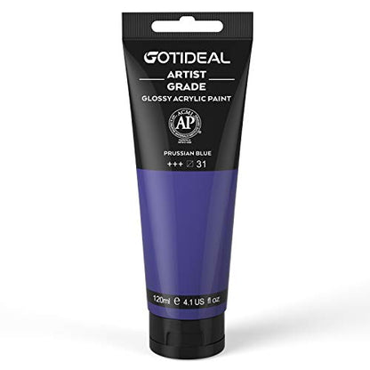 Acrylic Paint Prussian Blue Tubes (4.1 Fl Oz)