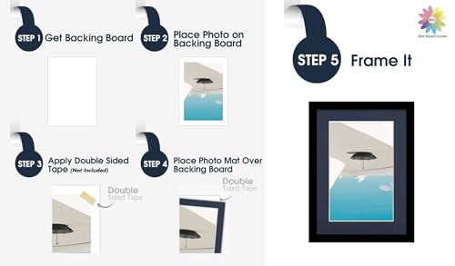 Mat Board Center 10 Pack 5x7 Photo Mats for 4x6 Picture