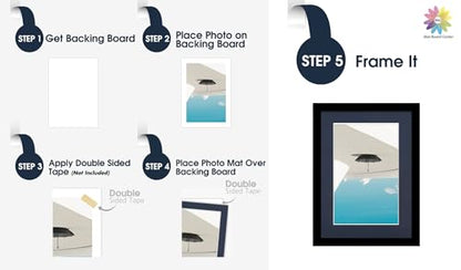 Mat Board Center 10 Pack 5x7 Photo Mats for 4x6 Picture