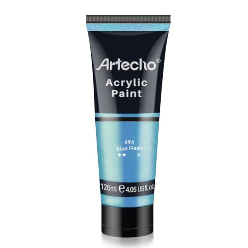 Blue Flash Acrylic Paint 120ml (4.05 Fl Oz)