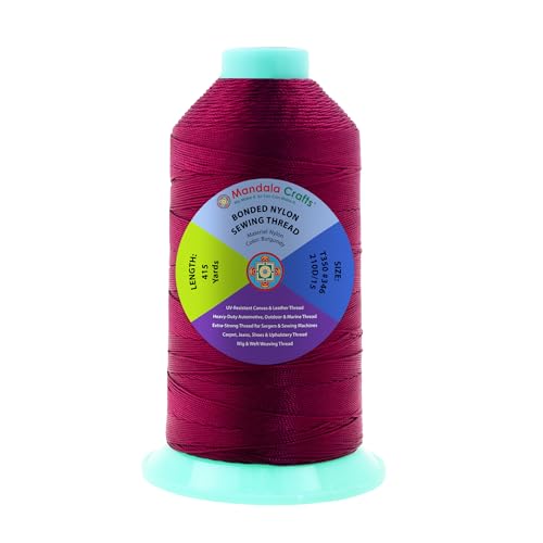 Size 346 210D T350 Burgundy Bonded Nylon Thread