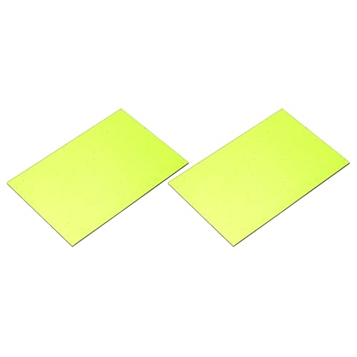 2 Pcs Stained Glass Sheet Mosaic Tile 7.9 Inch x 5.9 Inch Fluorescent Green Stained Glass Sheets for Crafts DIY Art Project