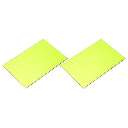 2 Pcs Stained Glass Sheet Mosaic Tile 7.9 Inch x 5.9 Inch Fluorescent Green Stained Glass Sheets for Crafts DIY Art Project