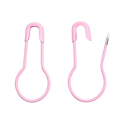 Colorful Metal Knitting Pins Stitch Markers Pear Shape Safety Pins for Sewing Clothing DIY Craft Making with Storage Box Knitting Counter Crochet Needle Clip Ring (500 Count)