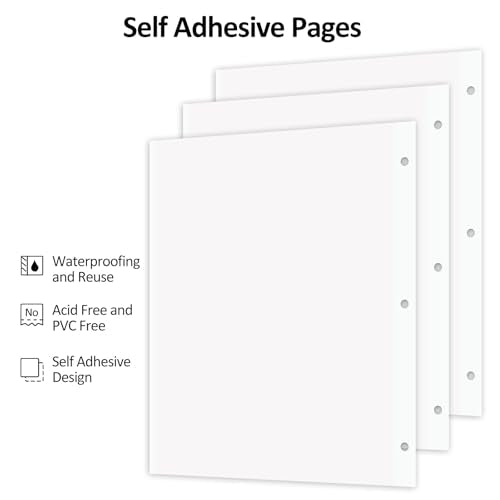 Photo Album Refill Pages for 3 Ring