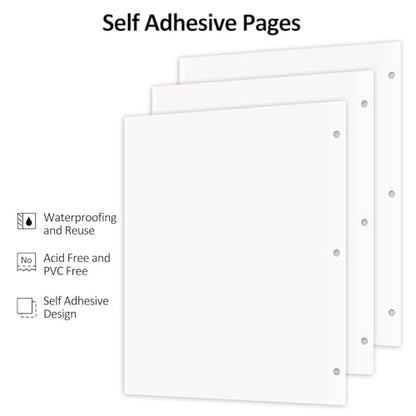 Photo Album Refill Pages for 3 Ring