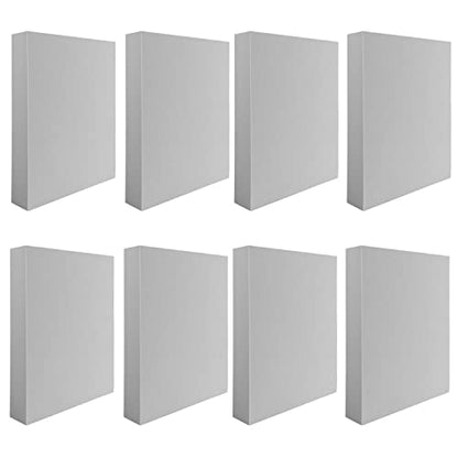 8 Pcs Stamping Foam Grey Moldable Foam Stamps Plastic Dry Foam Stamp Pad Cut and Dry Foam Stamping Foam Block for Sculpture (8 Count)